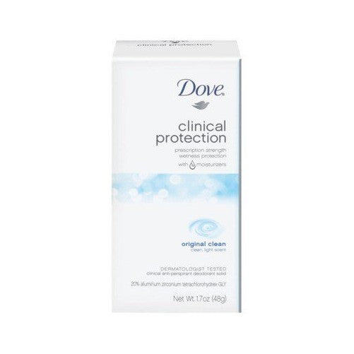 Dove Clncl Prtct Clnorigi Size 1.7z Dove Clinical Protection Original Clean Antiperspirant Deodorant