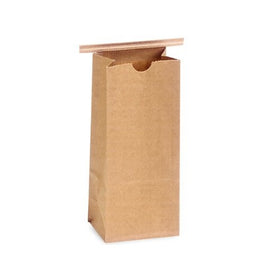 MINI PK 1lb KRAFT Tin Tie Bags4-1/4"x2-1/2"x10-1/2" (2 unit, 100 pack per unit.)