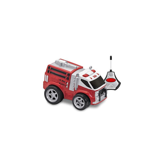Kid Galaxy Squeezable Remote Control Fire Truck. RC Toy for Preschool Kids Ages 2 and Up, Red