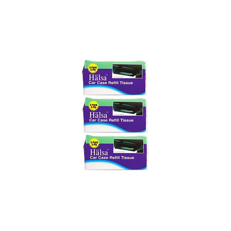 Tempo Auto Visor Tissue Refills- 3 Bags (Total of 9 Refills)