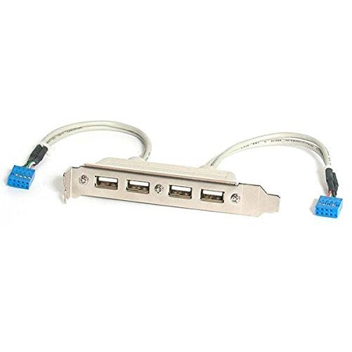 StarTech.com 4 Port USB A Female Slot Plate Adapter (USBPLATE4)