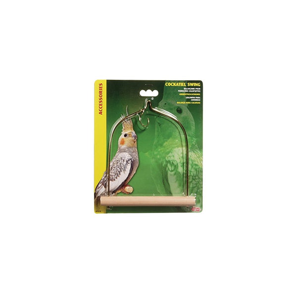 Living World Cockatiel Swing with Wooden Perch, 5 1/2-Inch by 7-Inch
