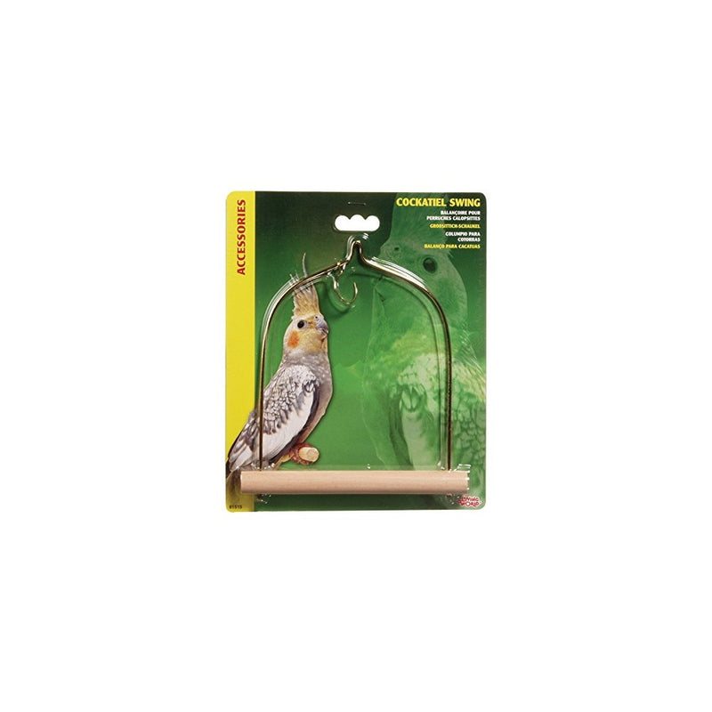 Living World Cockatiel Swing with Wooden Perch, 5 1/2-Inch by 7-Inch