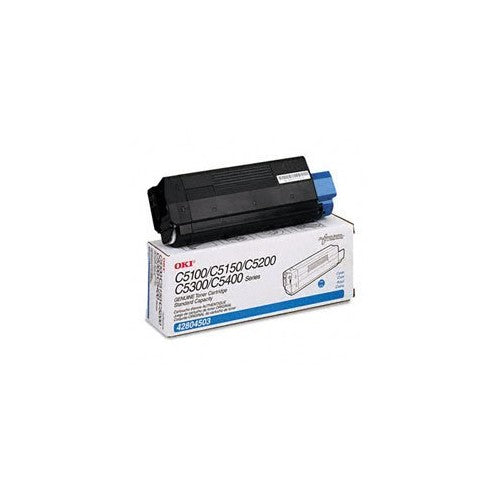 Okidata 42804503 Toner Cartridge, Laser, Type C6, 3000 Page Yield, Cyan