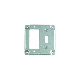 Thomas & Betts RS18-CC Pre-Galvanized Steel Outlet Box Cover 4 Inch x 4 Inch x 1/2 Inch Steel City