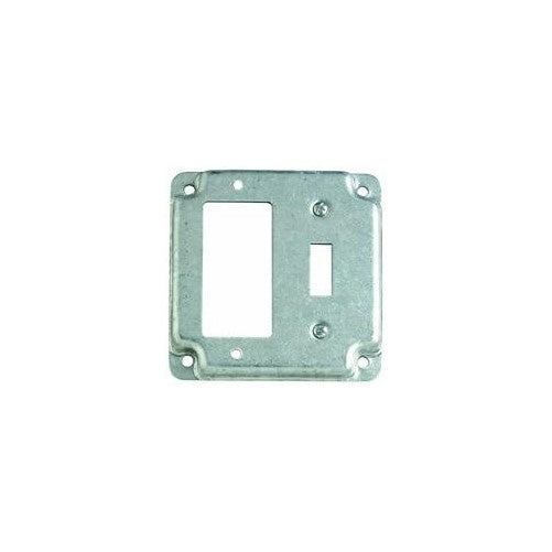 Thomas & Betts RS18-CC Pre-Galvanized Steel Outlet Box Cover 4 Inch x 4 Inch x 1/2 Inch Steel City