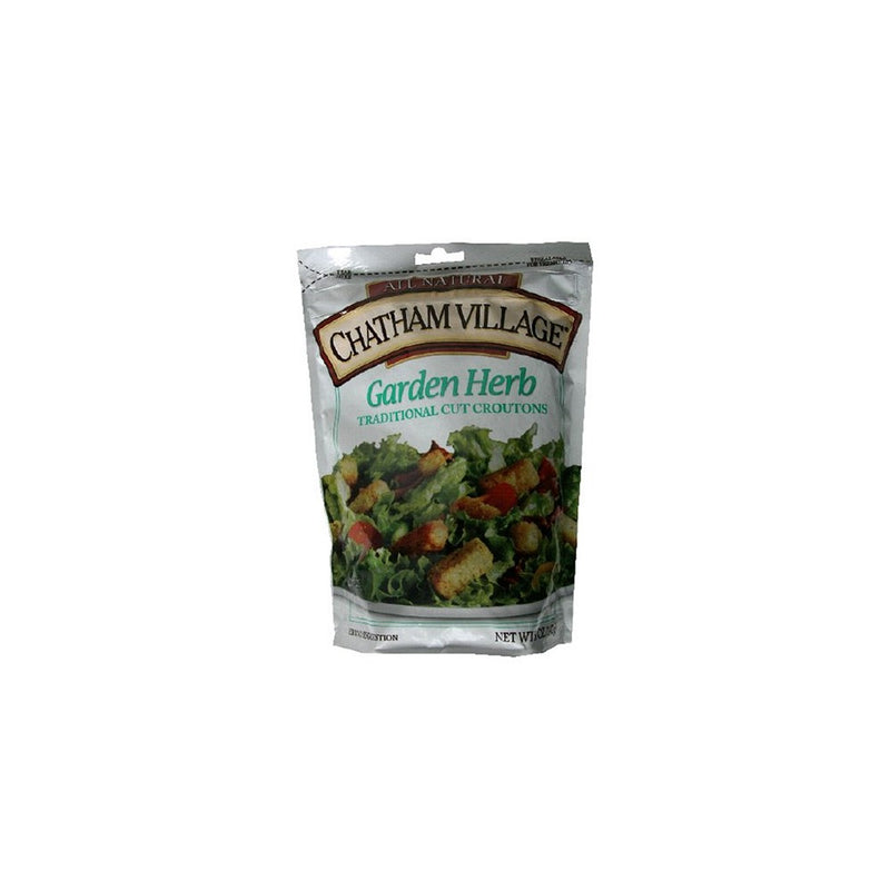 Chatham Village Homestyle Croutons, Garden Herb, 5-Ounce Bags (Pack of 12)