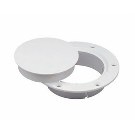 Nicro N10863DW 3" deck plate, white snap-in