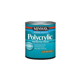 Minwax 64444444 Polycrylic Protective Finish Water Based, quart, Semi-Gloss