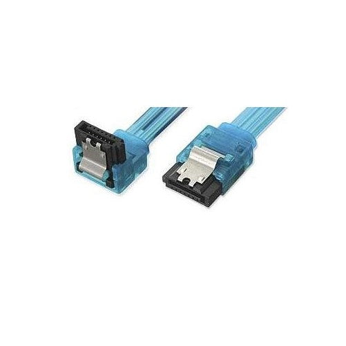 Link Depot 1.5-Feet SATA 3Gbps Straight to Right Angle Cable, UV Blue (SATA2L-1.5-UVB)