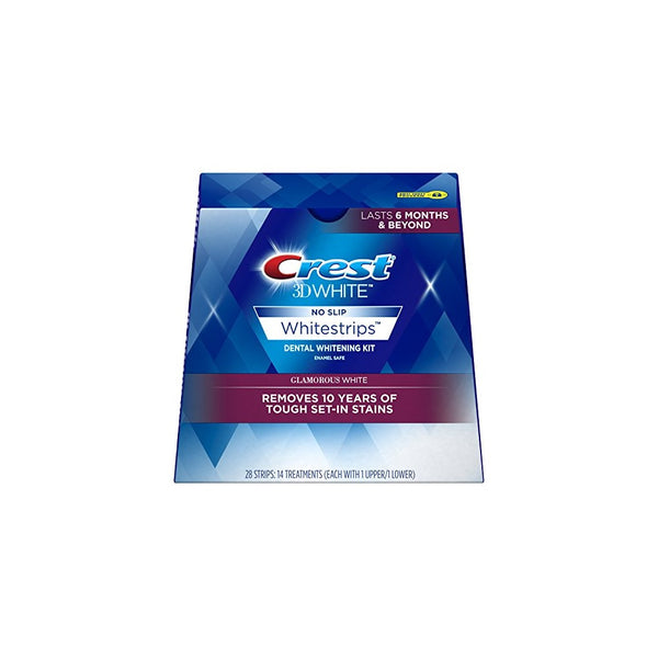 Crest 3D White Glamorous White Whitestrips Dental Teeth Whitening Strips Kit, 14 Treatments - Lasts 6 Months & Beyond