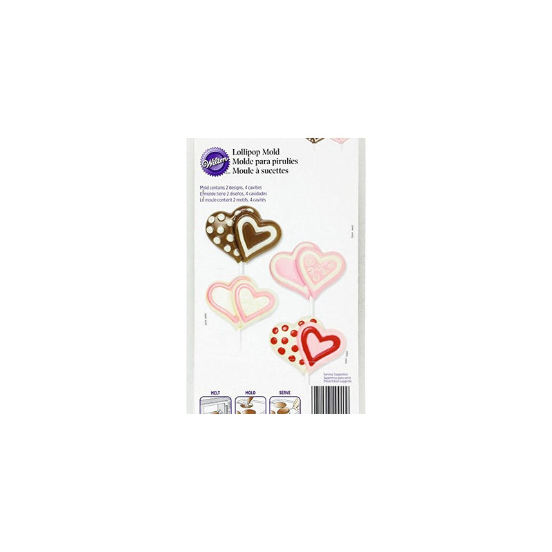 Wilton Double Heart Lollipop Mold
