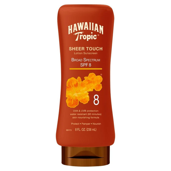 Hawaiian Tropic Sheer Touch Lotion Sunscreen, SPF 8 8 oz