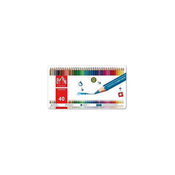 Caran d'Ache Fancolor Color Pencils, 40 Colors