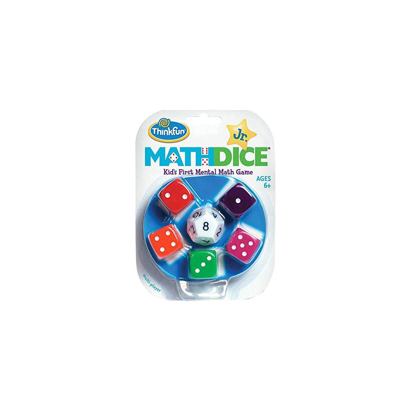 Think Fun Math Dice Junior Game for Boys and Girls Age 6 and Up - Teachers Favorite and Toy of the Year Nominee