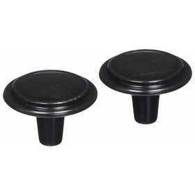 Liberty P40052L-VBR-U 1-1/4-Inch Top Ring Round Cabinet Hardware Knob, 2-Pack