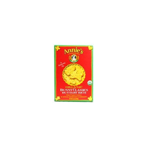 Annies Homegrown Organic Classics Buttery Rich Baked Bunny Cracker, 6.5 Ounce - 12 per case