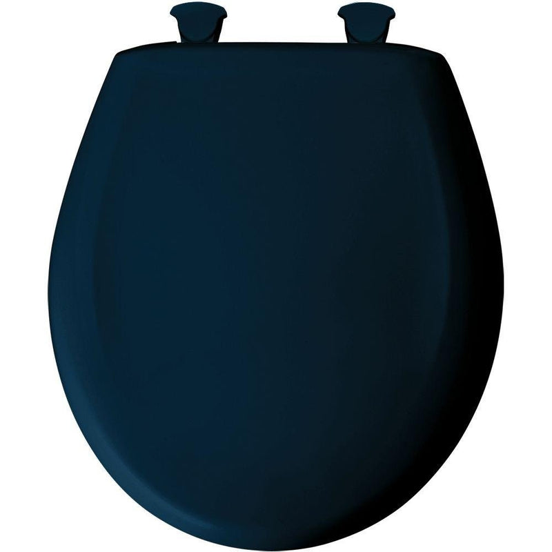 Bemis 200SLOWT 244 Lift-Off Plastic Round Slow-Close Toilet Seat, Navy
