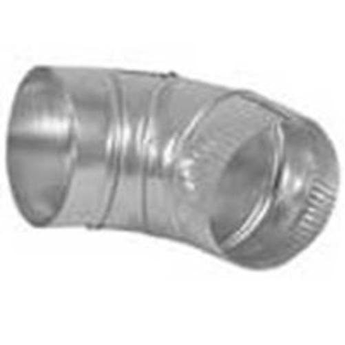 DUNDAS JAFINE E4E24ZW 4" Aluminum Vent Elbow, 90-Deg. 4", 4"