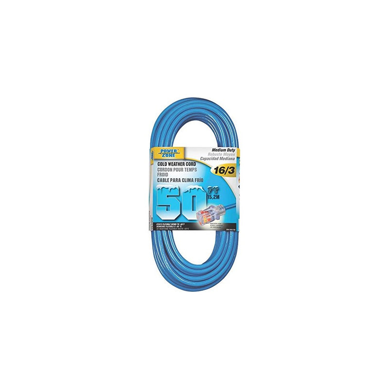 Cord Extension Outdoor Round Cold 16/3x50ft