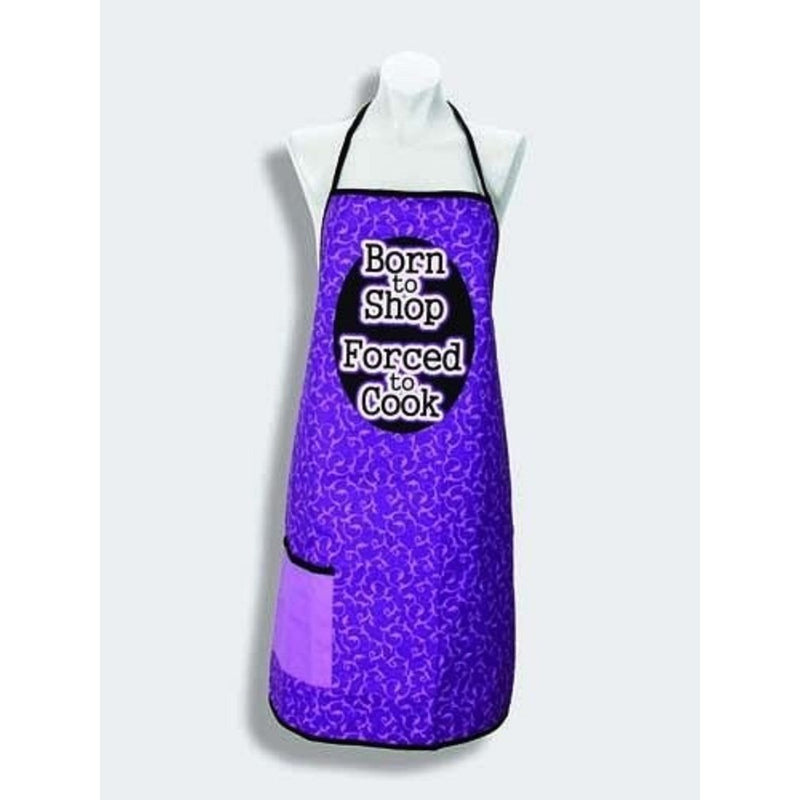 Spoontiques Born To Shop Apron, Purple