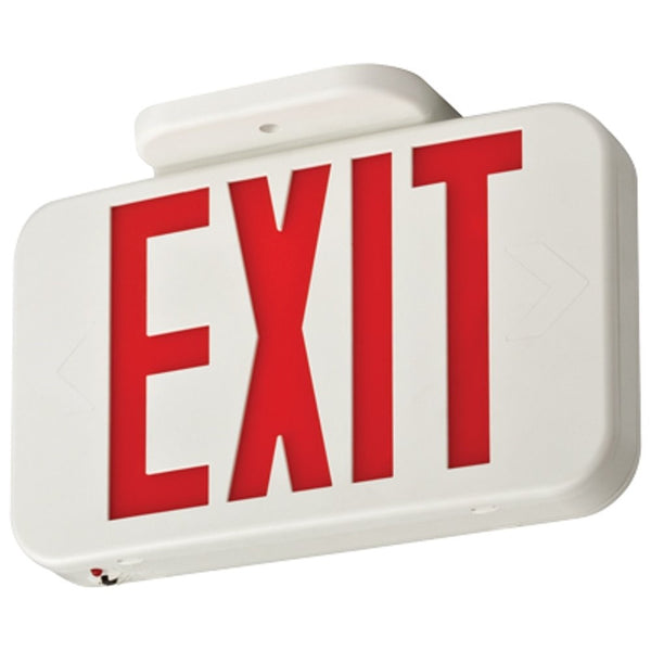 Lithonia Lighting EXR LED M6 Contractor Select Red Thermoplastic LED Exit Sign