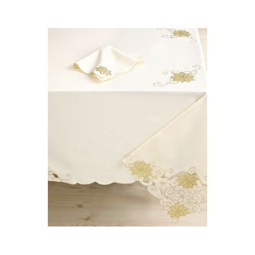 Homewear Shimmering Poinsettia Napkin 18" X18" Set of 4