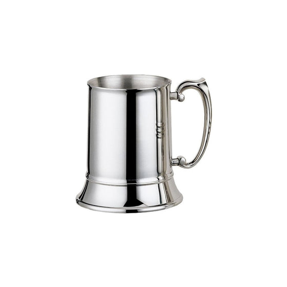 Visol "Gondor" Stainless Steel Beer Mug, Mirror Finish, 16-Ounce, Chrome