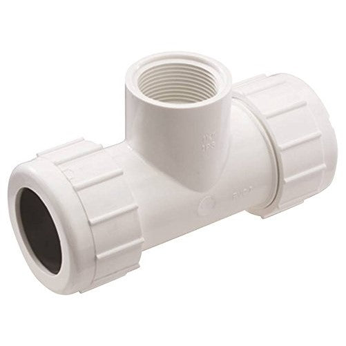 Kbi Reducing Comp Tee Sch 40 Pvc Comp X Comp 1/2 " 150 Psi Pvc Rubber