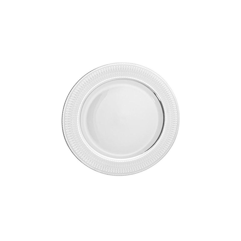 10 Strawberry Street Iriana 12" Charger/Buffet Plate, Set of 6, Silver