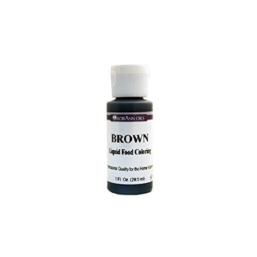 Lorann Oils Liquid Food Color, 1-Ounce, Brown