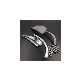 Motorcycle Claw Style Rearview Mini Mirror For Harley Street Sports Cruiser Chrome New