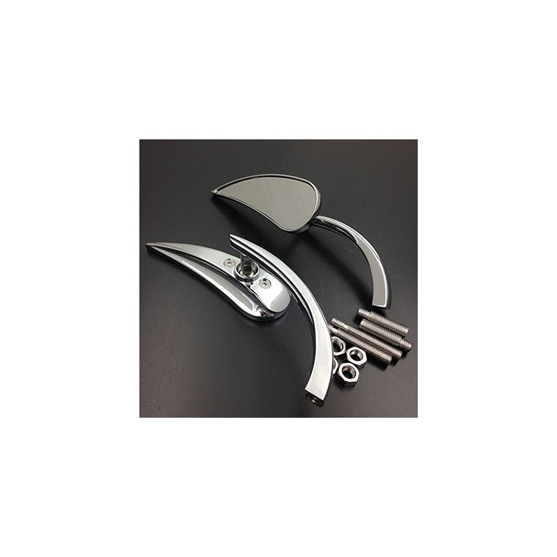 Motorcycle Claw Style Rearview Mini Mirror For Harley Street Sports Cruiser Chrome New