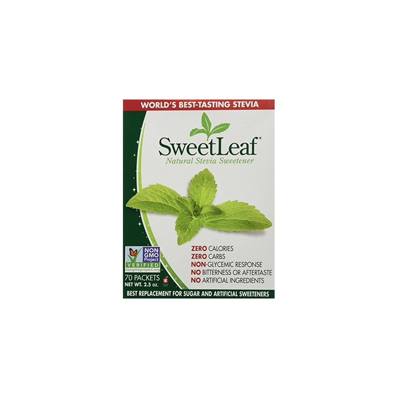 SweetLeaf Sweetener, 70 count packets, 2.5 Ounce box (3-Pack)