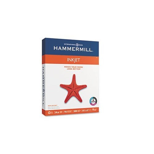 Hammermill Inkjet Paper, 96 Brightness, 24lb, Letter, 500 Sheets