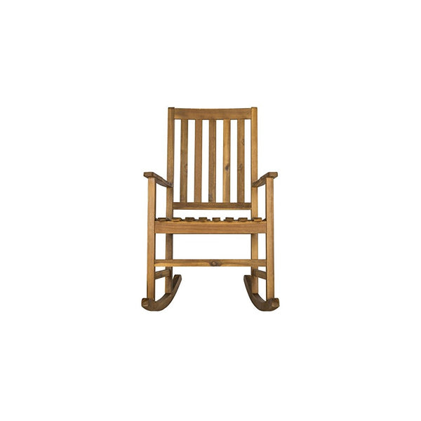 Safavieh Outdoor Collection Barstow Teak Rocking Chair