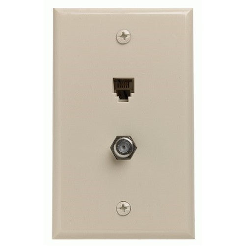 Leviton Combination Phone/Coax Wallplate