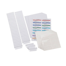 Smead 64910 Viewables Hanging Folder Tabs and Labels, Refill, 3 1/2 Inch, Assorted (Pack of 100)
