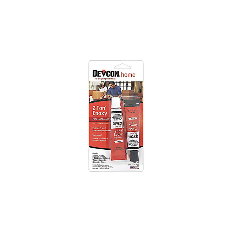 Devcon 35345 2 Ton Clear Epoxy - 0.5 oz. 2-Part Tube
