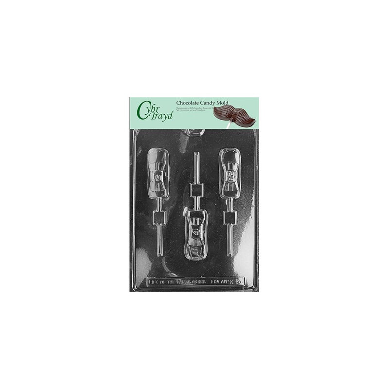 Cybrtrayd Life of the Party K084 Sports Car Pop Convertible Chocolate Candy Mold in Sealed Protective Poly Bag Imprinted with Copyrighted Cybrtrayd Molding Instructions