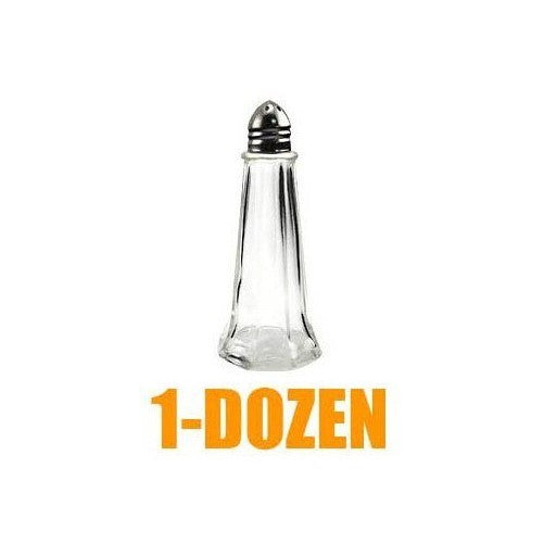 Dozen Chrome Top Tower Salt Pepper Shaker - Wholesale