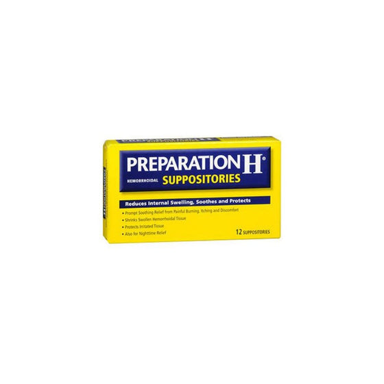 PREPARATION H SUPPOSITORIES 12