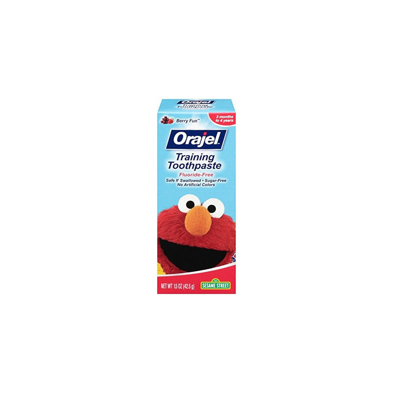 Orajel Elmo Fluoride-Free Training Toothpaste, 1.5 Oz