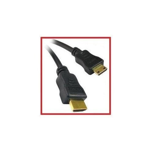 Mini HDMI to HDMI 3ft HD Camcorder, Digital Camera Cable - PTC Premium GOLD