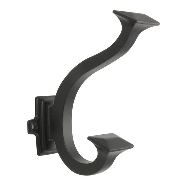 Hickory Hardware P2155-10B Double Coat Hook, 0.875-Inch, Oil Rubbed Bronze