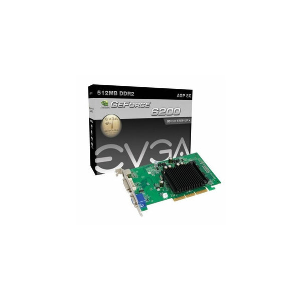 EVGA GeForce 6200 512 MB DDR2 AGP 8X VGA/DVI-I/S-Video Graphics Card, 512-A8-N403-LR