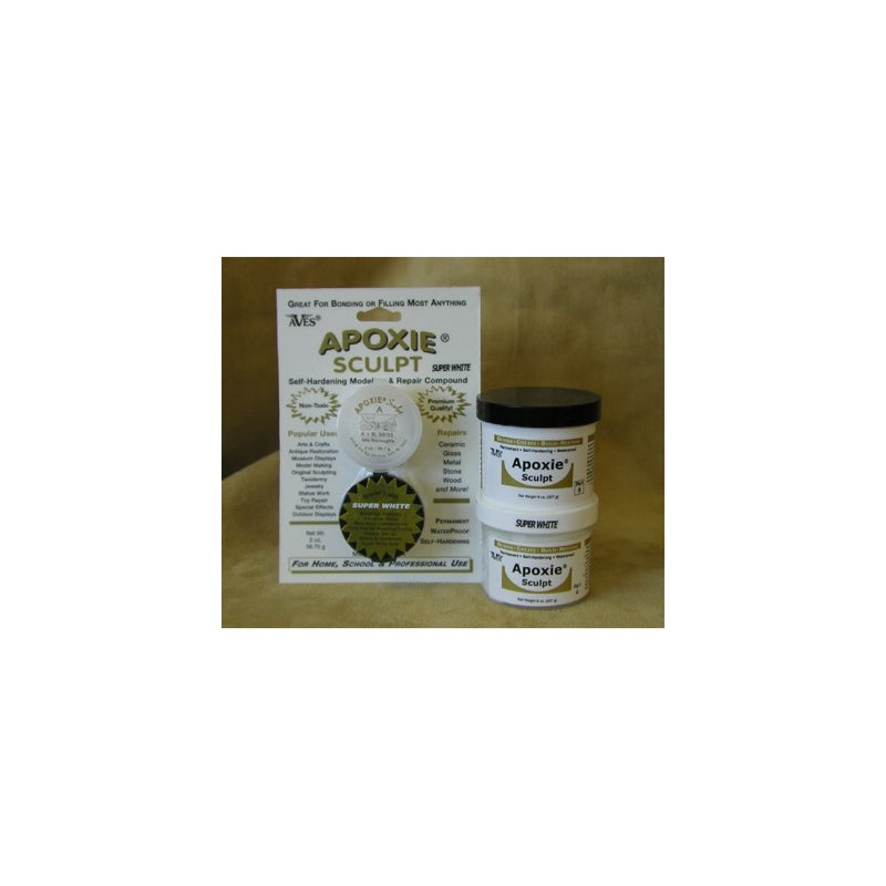 Apoxie Sculpt 1 lb. Super White, 2 part modeling compound (A & B)