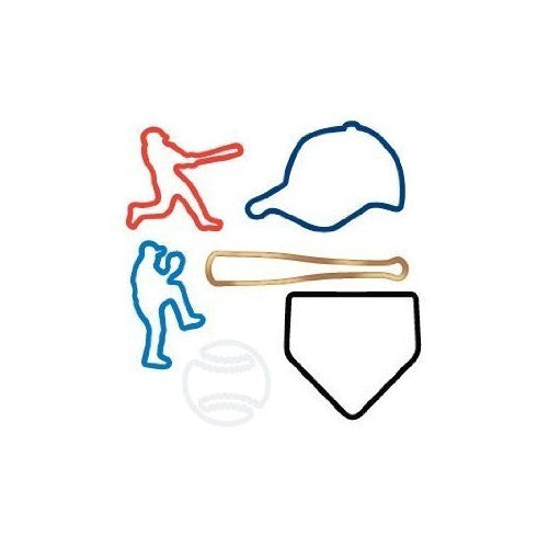 Silly Bandz Baseball Shapes - 24 Pack