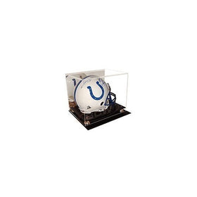 Cardboard Gold Deluxe Acrylic Football Helmet Display Case with Mirror Back
