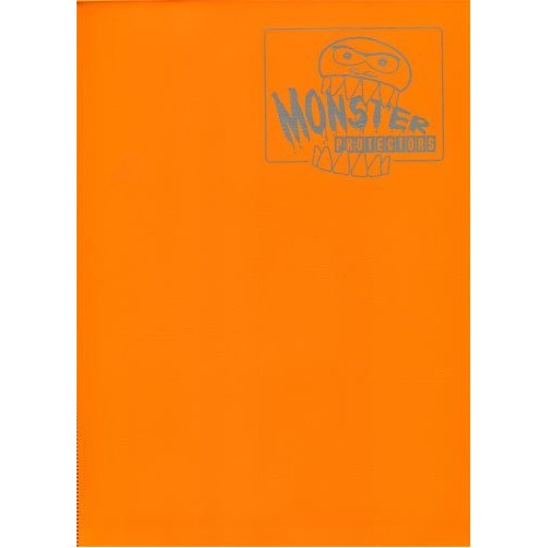 Monster Binder - 9 Pocket Trading Card Album - Matte Orange (Anti-theft Pockets Hold 360 Yugioh, Pokemon, Magic the Gathering Cards)